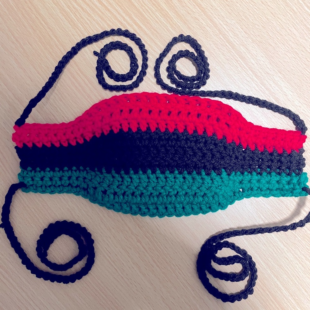 Pan African Crochet Mask